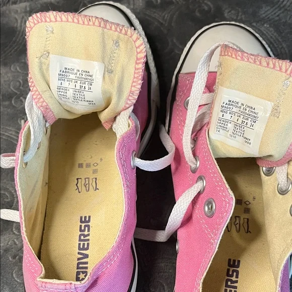 Converse Pink Low-Top Canvas Sneakers - Picture 6 of 6